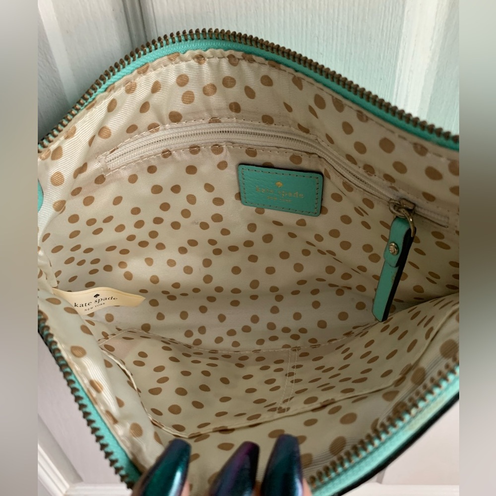 Kate Spade Turquoise Bag and Wallet w/ Dust bag - Picture 9 of 16